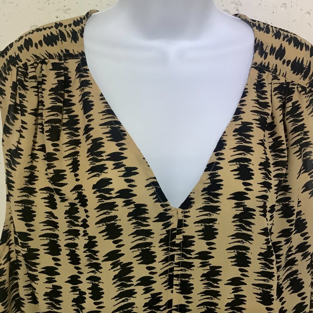 Top Sleeveless 26W Tan /  Black   Roman's - Picture 4 of 10